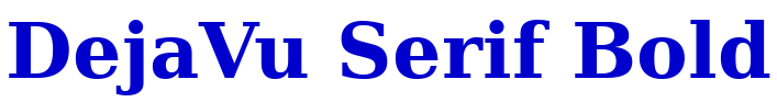 DejaVu Serif Bold font